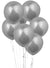 Image of Metallic Silver 6 Pack Party Balloons