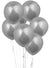 Image of Metallic Silver 6 Pack Party Balloons
