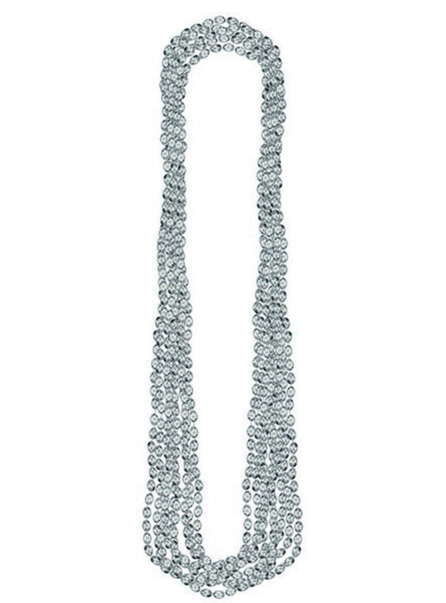 Silver Metallic 8 Pack Beaded Necklaces