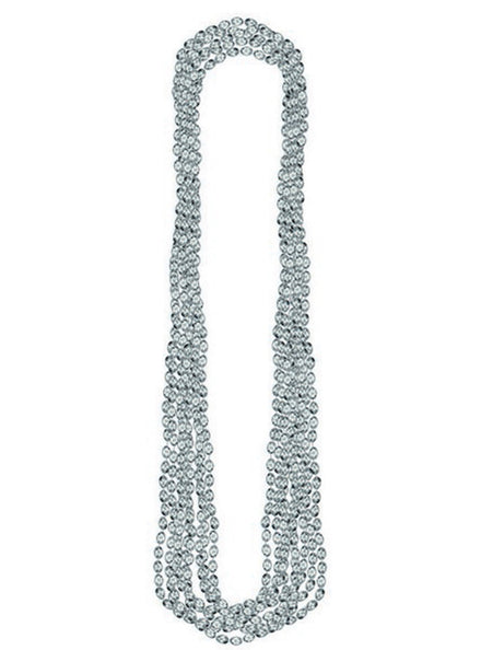 Silver Metallic 8 Pack Beaded Necklaces