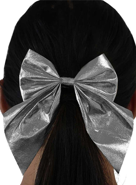 Silver Hair Bow - Main Image
