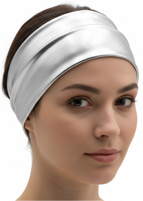 Metallic Silver Headband - Main Image