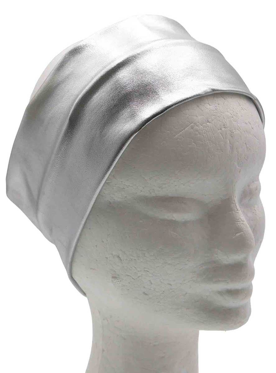 Metallic Silver Headband - alternative image