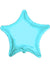 Image of Metallic Turquoise Blue Star Shaped 46cm Balloon