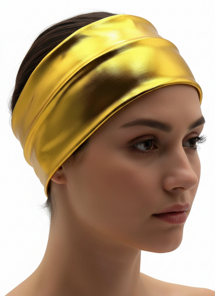 Metallic Yellow Headband - Main Image