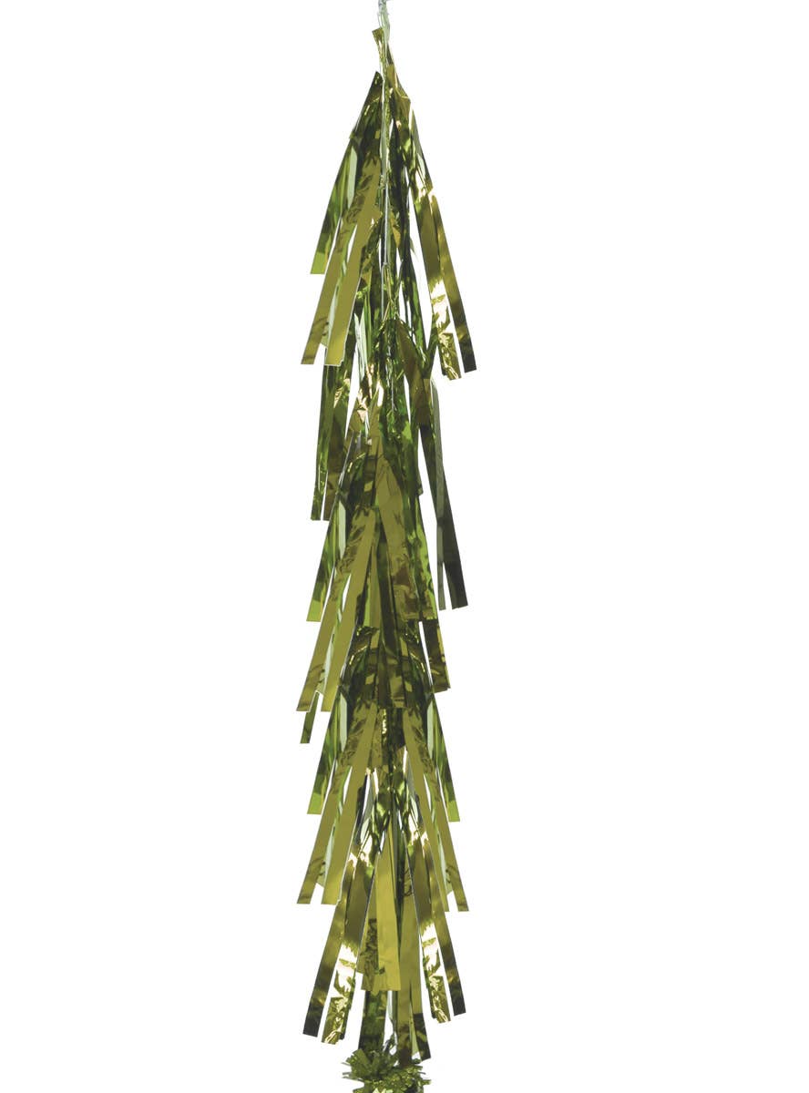 Image of Metallic Greenish Gold 9 Pack 35cm Tassels - Alternate Image