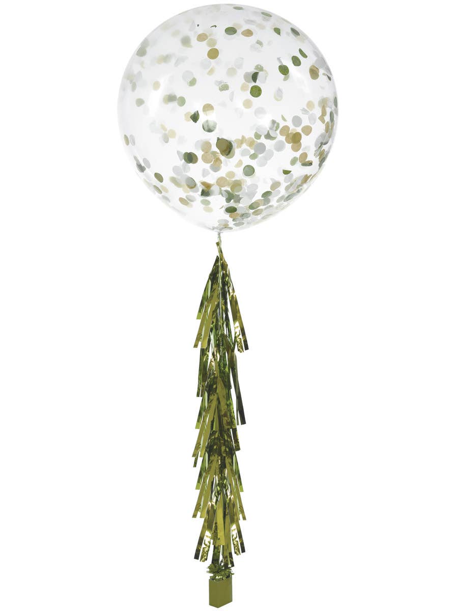 Image of Metallic Greenish Gold 9 Pack 35cm Tassels - Alternate Image 2