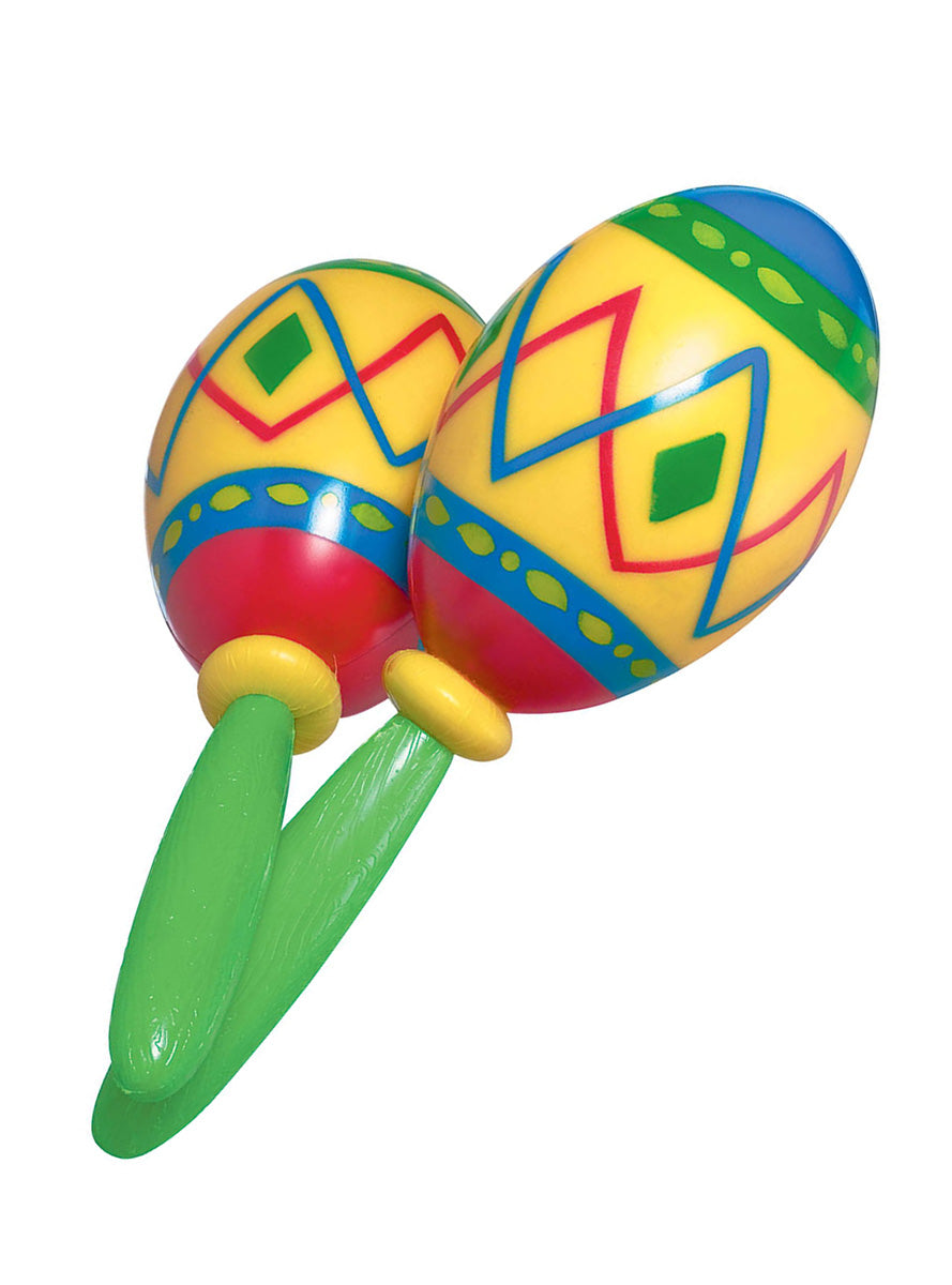Green and Yellow 2 Pack Mexican Maracas