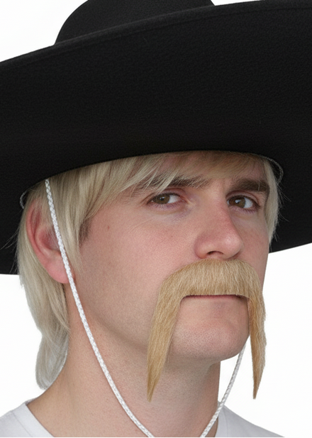 Mexican Mens Blonde Costume Moustache - Main Image