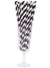 Image of Midnight Black and White Stripe 50 Pack Paper Straws