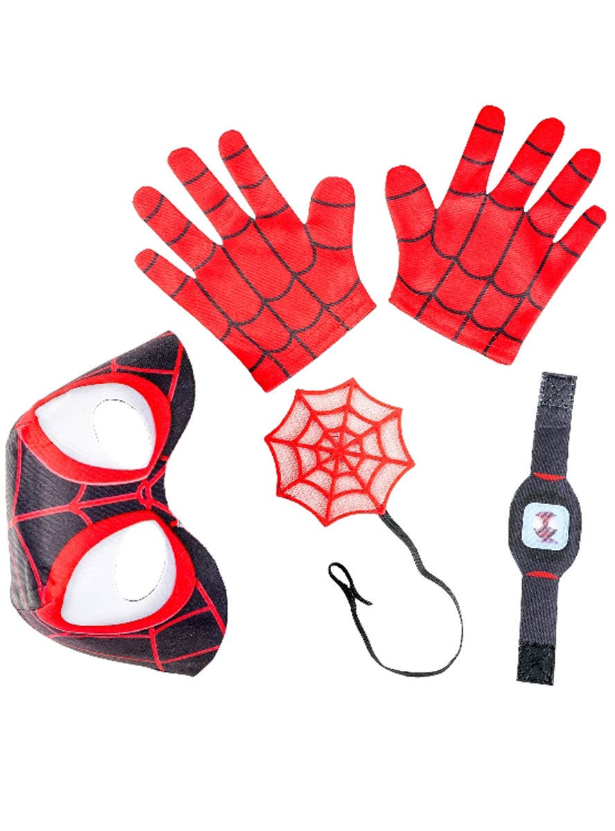 Image of Miles Morales Boy's Spiderman Costume Accessory Kit
