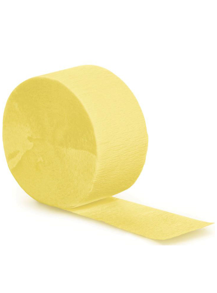 Mimosa Yellow 24m Long Crepe Streamer – Main Image