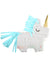 Image of Mini Blue and White Paper Unicorn Decoration