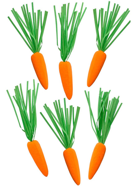 Image of Mini Orange Carrots 6 Pack Easter Decorations