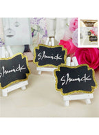 Image of Mini Gold Glitter Frame Blackboards 3 Pack