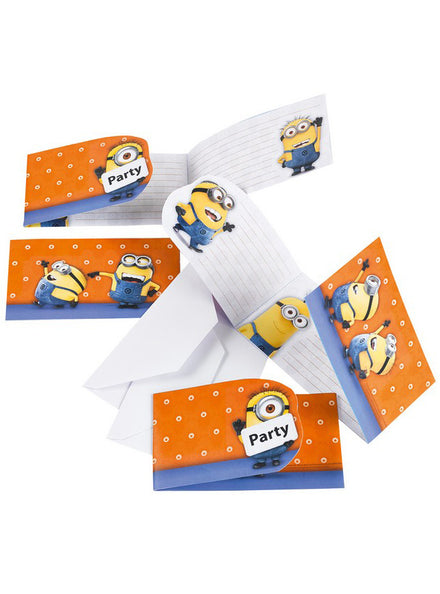 Minions Party Invitations 6 Pack - Main Image