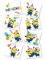 Minions Temporary Tattoos 8 Pack - Main Image