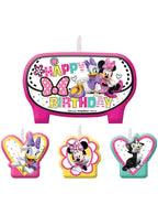 Image Of Minnie Mouse Happy Helpers 4 Piece Birthday Cake Candle Set