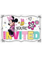 Image Of Minnie Mouse Happy Helpers 8 Pack Party Invitations