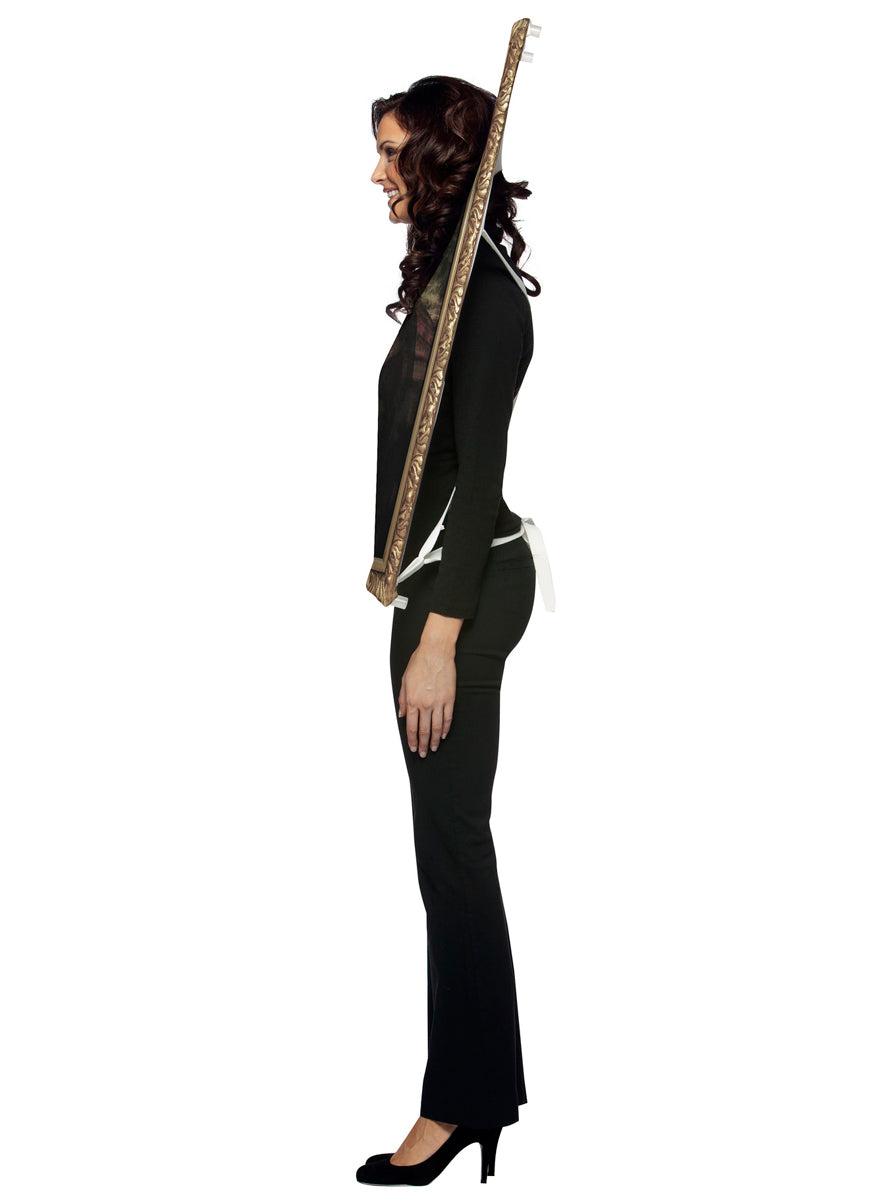 Mona Lisa Painting Adults Novelty Costume - Side Image