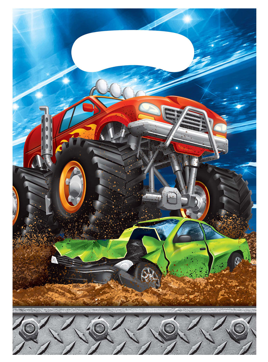 Monster Truck Rally 8 Pack Party Favour Loot Bags – Main Image