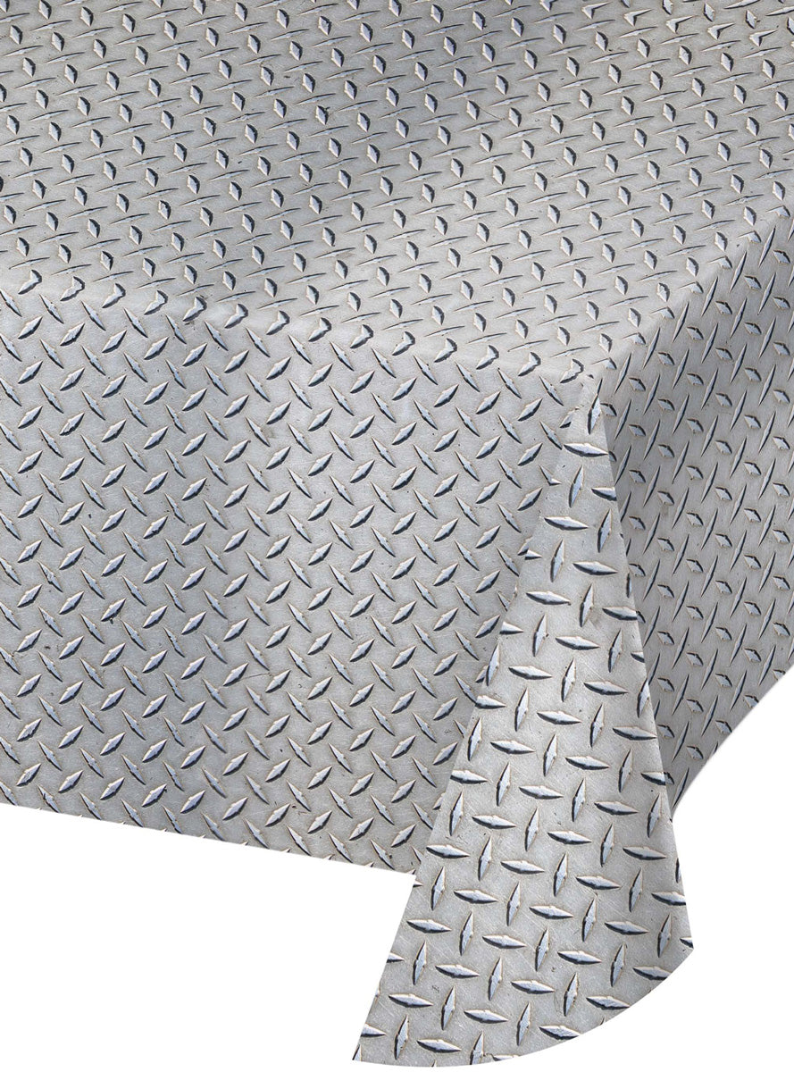 Monster Trucks Silver Metal Print 274cm Plastic Table Cover – Main Image