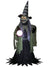 Moving Fortune Teller Witch Halloween Decoration with Lights and Sounds - Front Image