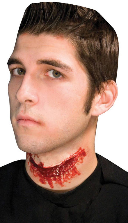 Special FX Slit Throat Prosthetic Halloween Costume Accessory Image
