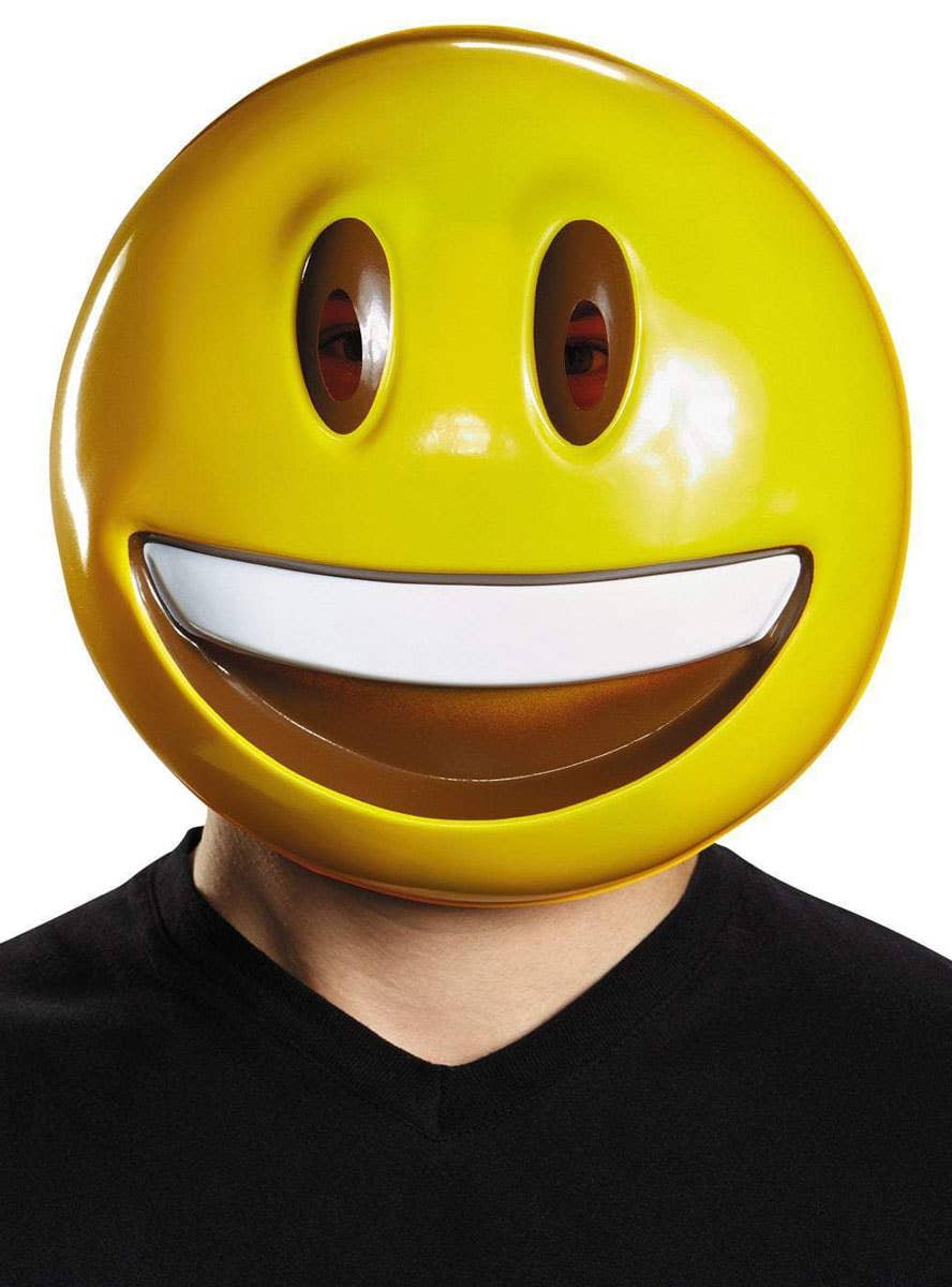 Smile Emoji Adults Costume Mask | Funny Adults Smiley Emoji Mask