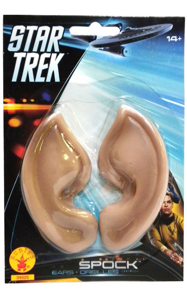 Officially Licensed Star Trek Prosthetic Pointed Tip Spock Ears Costume Accessory