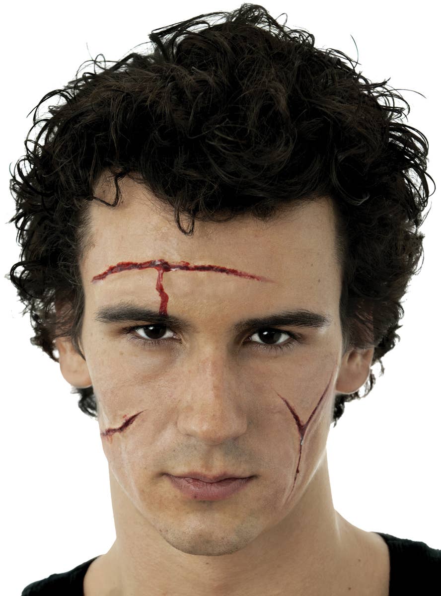 Prosthetic Latex Cut Injuries Set Latex Special FX Horror Cut Set