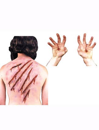 Latex Whip and Spike Scars Special FX Prosthetic