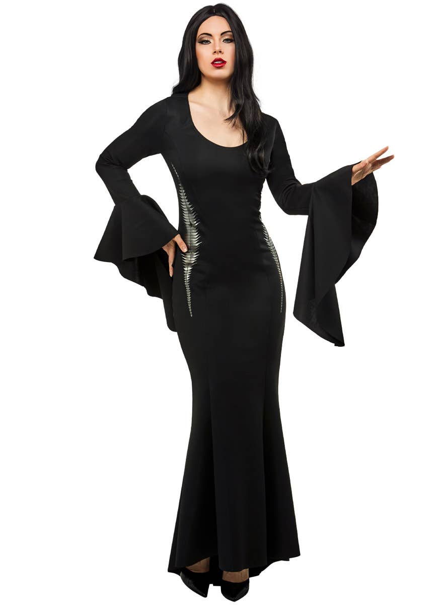 Image of Morticia Addams Women's Licensed Halloween Costume