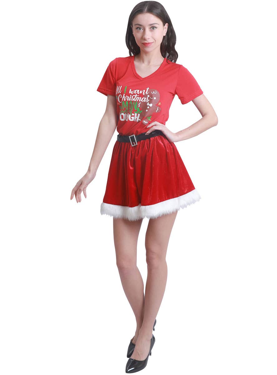Womens Red Velvet Christmas Skirt Christmas Costume Ideas