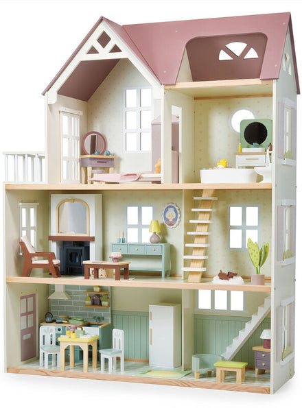 Mulberry Mansion With Furniture Childrens Wooden Doll House - Main Image