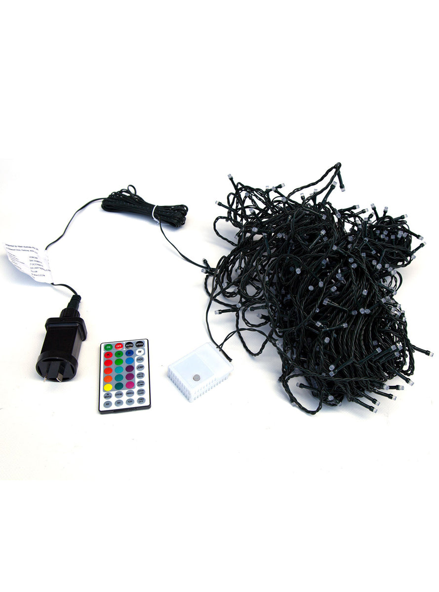 Multicolour 30 Metre Colour Changing Fairy String Light with Remote - Close Image 1