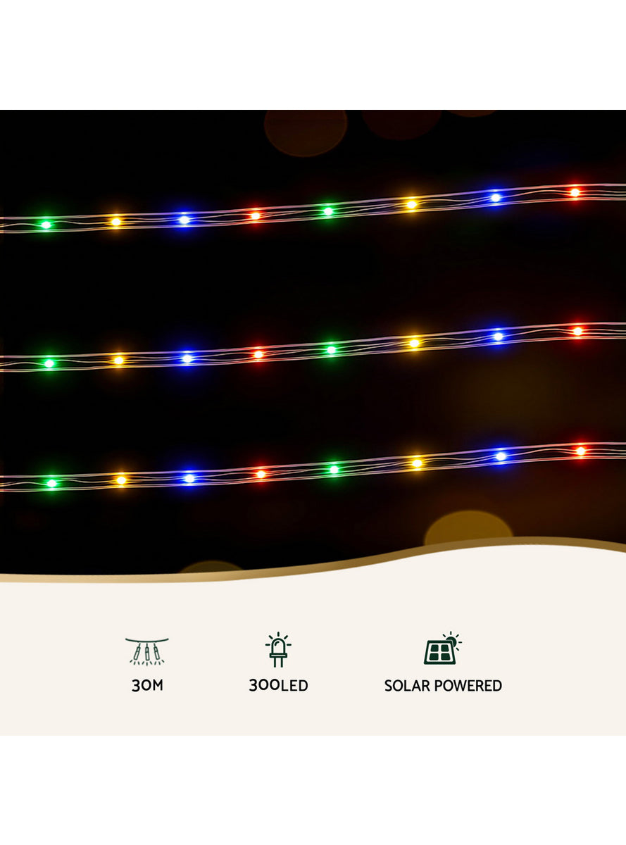 Multicolour 30 Metre Rope Light Christmas Decoration - Info Image