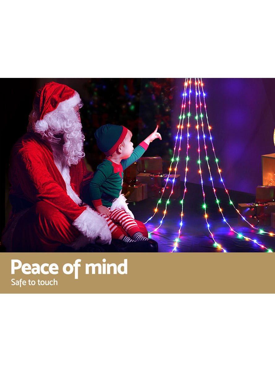 Multicolour Solar Powered 5 Metre Christmas String Lights Decoration with Star - Info Image 2