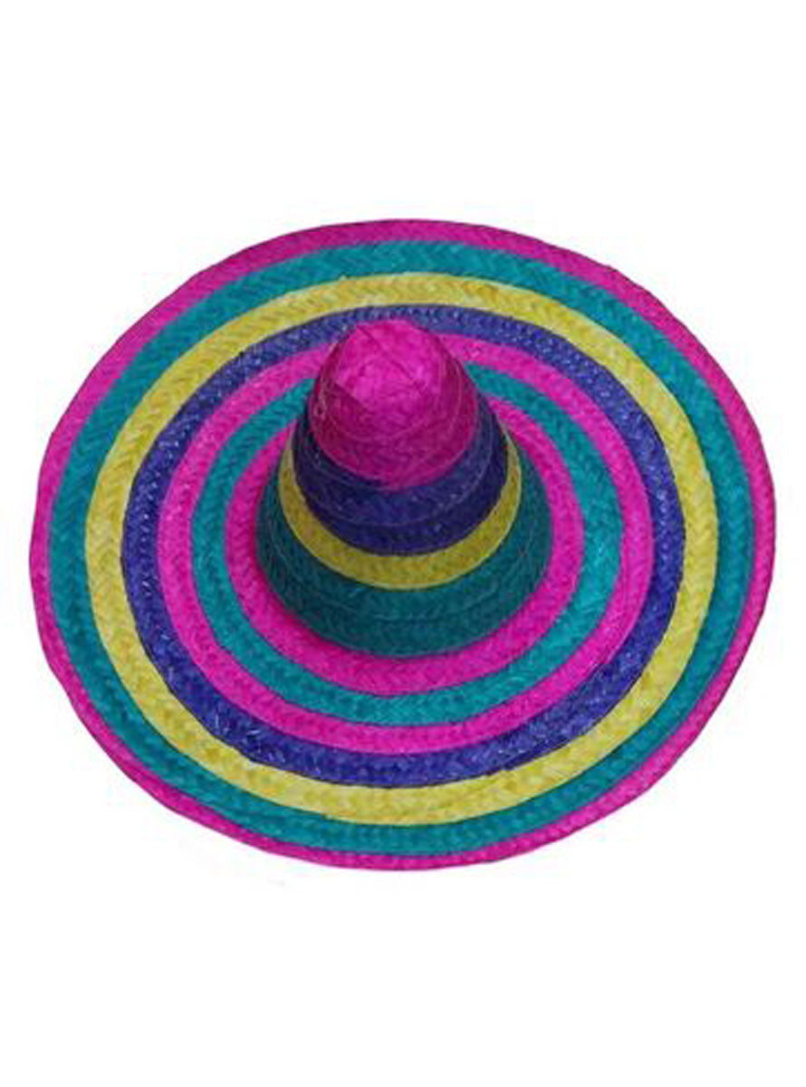 Multicoloured Mexican Sombrero Costume Hat