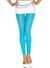 Turquoise Blue Opaque Women's Footless Pantyhose