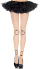 Women's Nude Doll Knee and Ankle Joint Halloween Tights Main Image