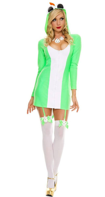 Yoshi the Dinosaur Women's Sexy Fancy Dress Costume Front Image