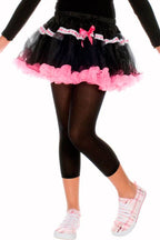Black Opaque Footless Costume Leggings for Girls