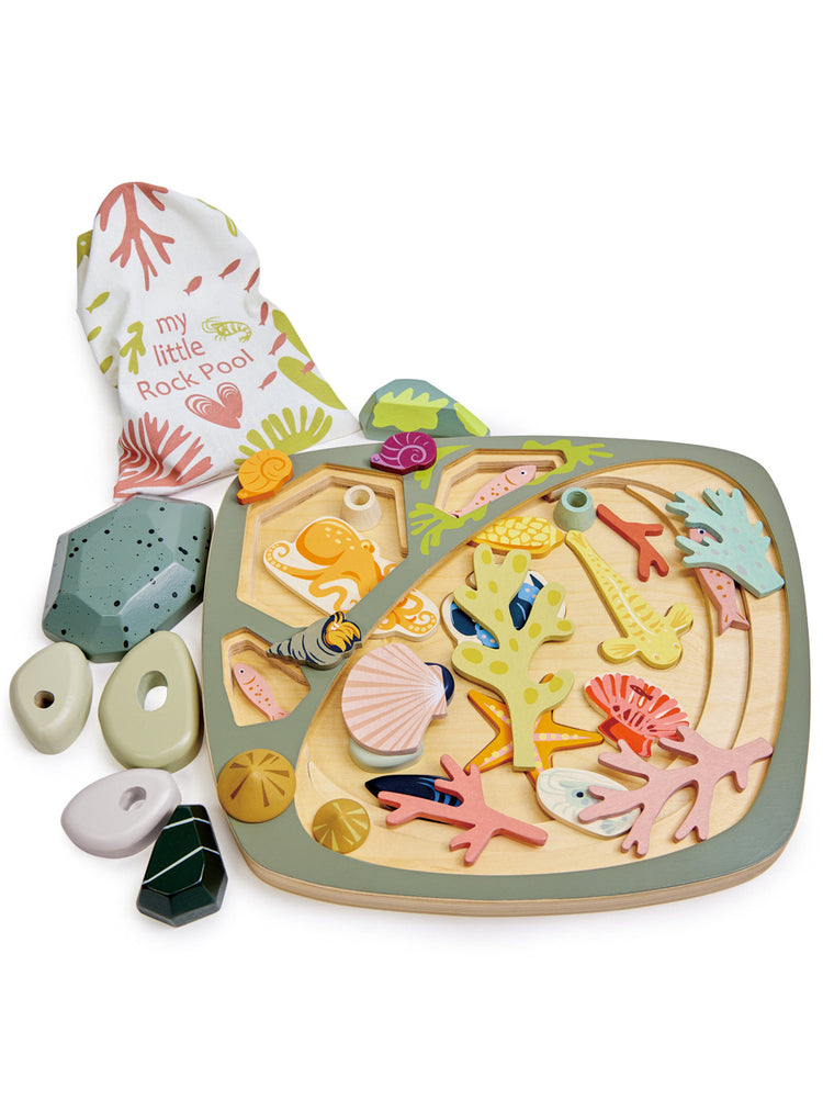 My Little Rock Pool Childrens Wooden Toy Set - Alternate Image 2