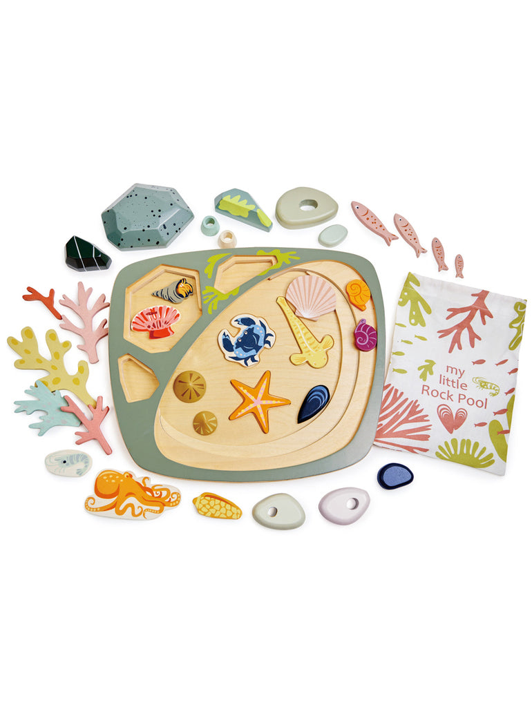 My Little Rock Pool Childrens Wooden Toy Set - Alternate Image