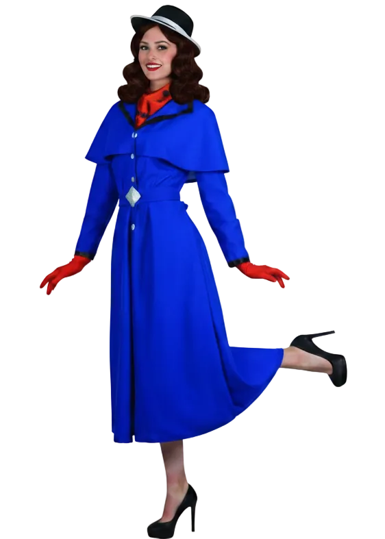 English Nanny Women's Mary Poppins Fancy Dress Costume - Main Image
