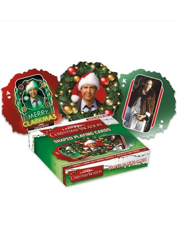 National Lampoons Christmas Vacation Playing Cards in the Shape of a Christmas Wreath