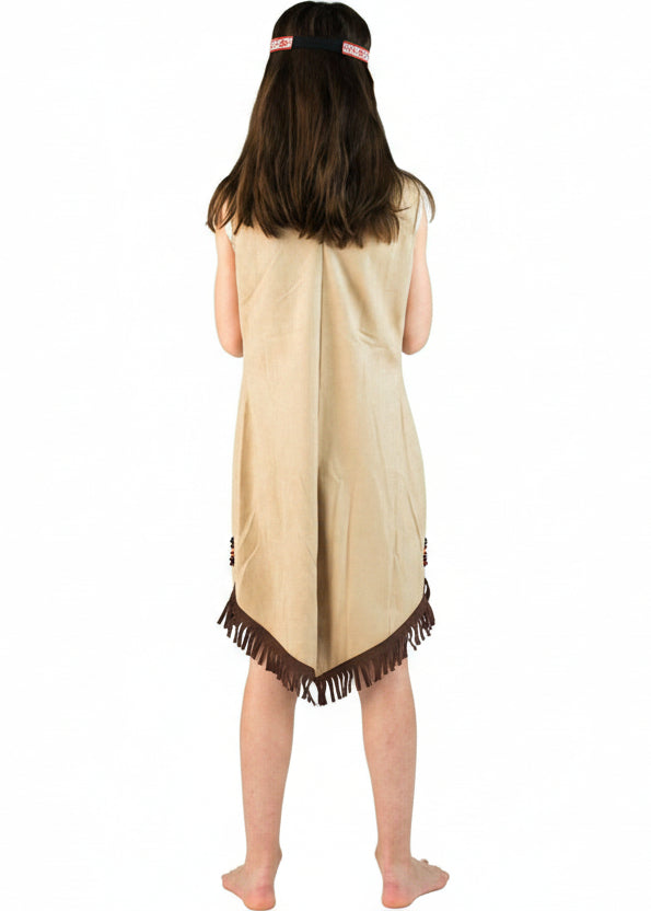 Girls Native Princess Dress Up Costume Back Image