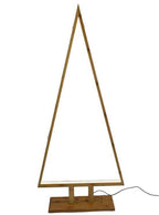Natural Bamboo Christmas Tree Shaped LED Floor Lamp Decoration