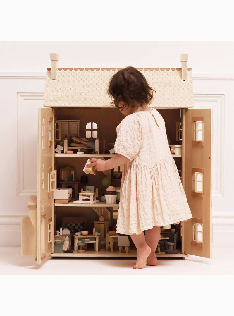 Natural Wooden Large Doll House